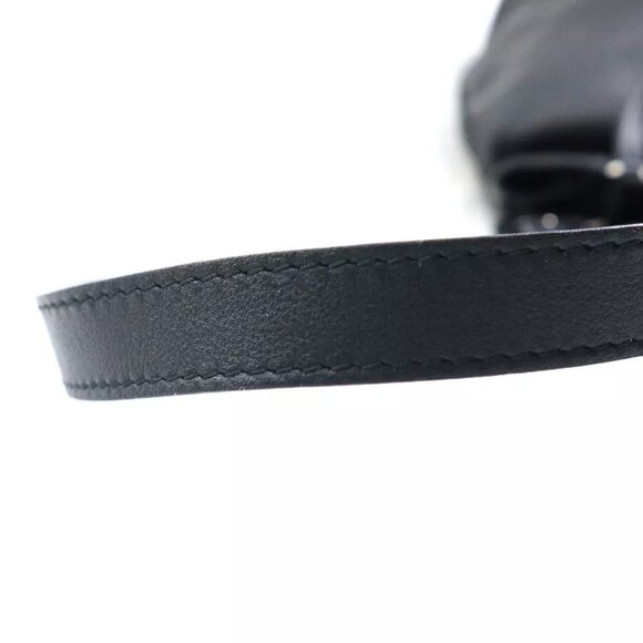 Auth Salvatore Ferragamo Vara Ribbon Handbag Shoulder Bag Black Leather h30837g - Picture 12 of 14